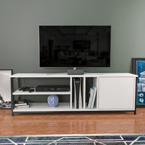 TV Stand Oneida - Black, White-OTVS3101