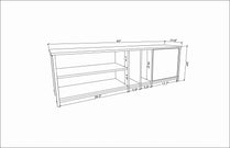 TV Stand Oneida - White-OTVS3105