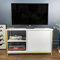 Muskegon TV Unit - Gold -White