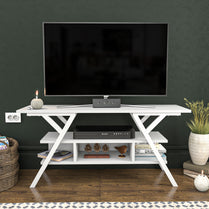 Minerva TV Unit - White-White