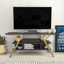 Minerva TV Unit - Gold-Antrasit