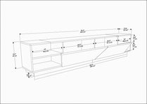 TV Stand Rhodes - Oak-OTVS3335