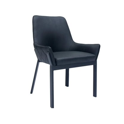 Black chair on a white background