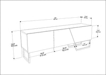 Parla TV Unit White-Bendir Black