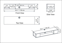 PETI FLOATING TV Unit - OUD