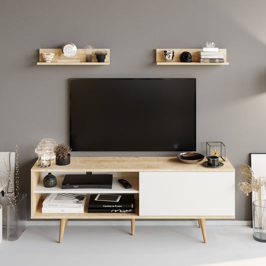 TV Unit Pi - White, Sapphire-PI63TS02