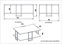 Polka Coffee Table-EPHESUS White GOLD