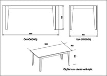 Polka DINING TABLE EPHESUS&White