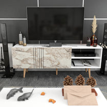 TV Stand Ronas - White-RON63TS02