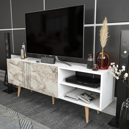 TV Stand Ronas - White-RON63TS02