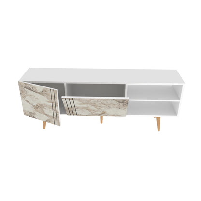 TV Stand Ronas - White-RON63TS02