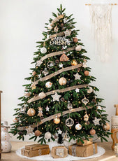 Ribboned Ornamented Christmas Tree