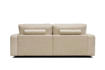 Beige sofa on a white background