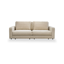 Beige sofa on a white background