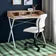 White desk with chair in a room setting- Roger Desk with Chair – Kids’ Study Furniture Set