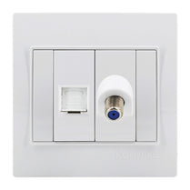 Telephone Electric Socket with TV Socket