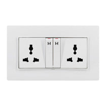 Double ELectric Socket with Wall Switch