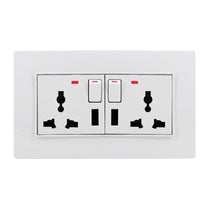 Double Universal Electric Socket With USB