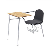 Guyana 2023 Cheap School Desk Chair Combo Arm Chair With Writing Board Table