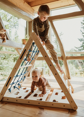 Triangle 3-in-1 Climbing Set: Clouds, Net, Bars