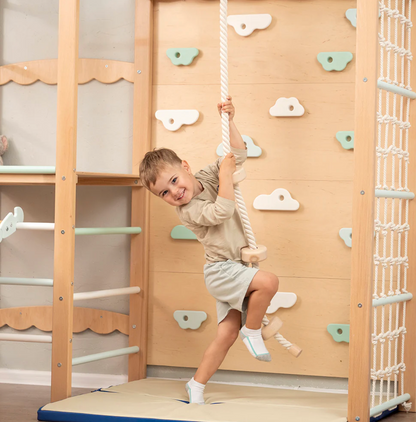 Indoor Tower: Climbing Wall and Net Rope