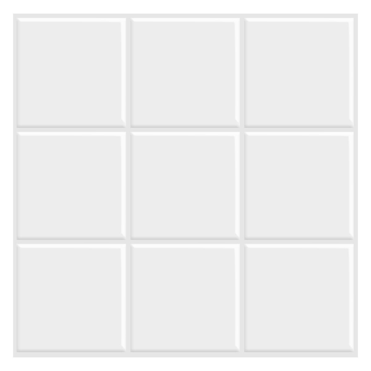 Large Saquare White Vinyl Tile