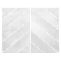 Chevron White Marble Vinyl Tile