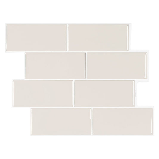 1.2mm Peel and Stick Light Brown Small Size Wall Tiles Home Decor Kitchen T80762