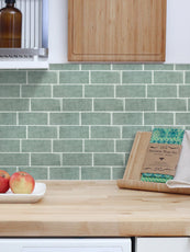 Subway Green Marble Vinyl Tiles T80764