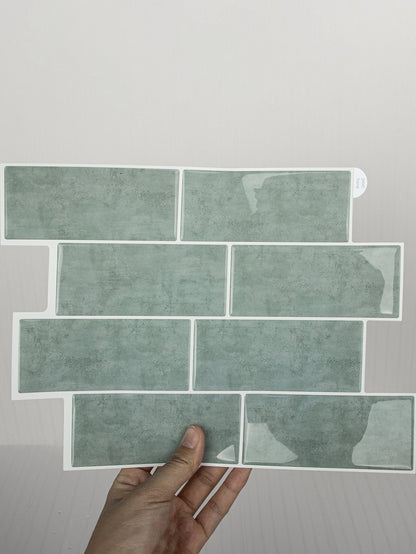 Subway Green Marble Vinyl Tiles T80764
