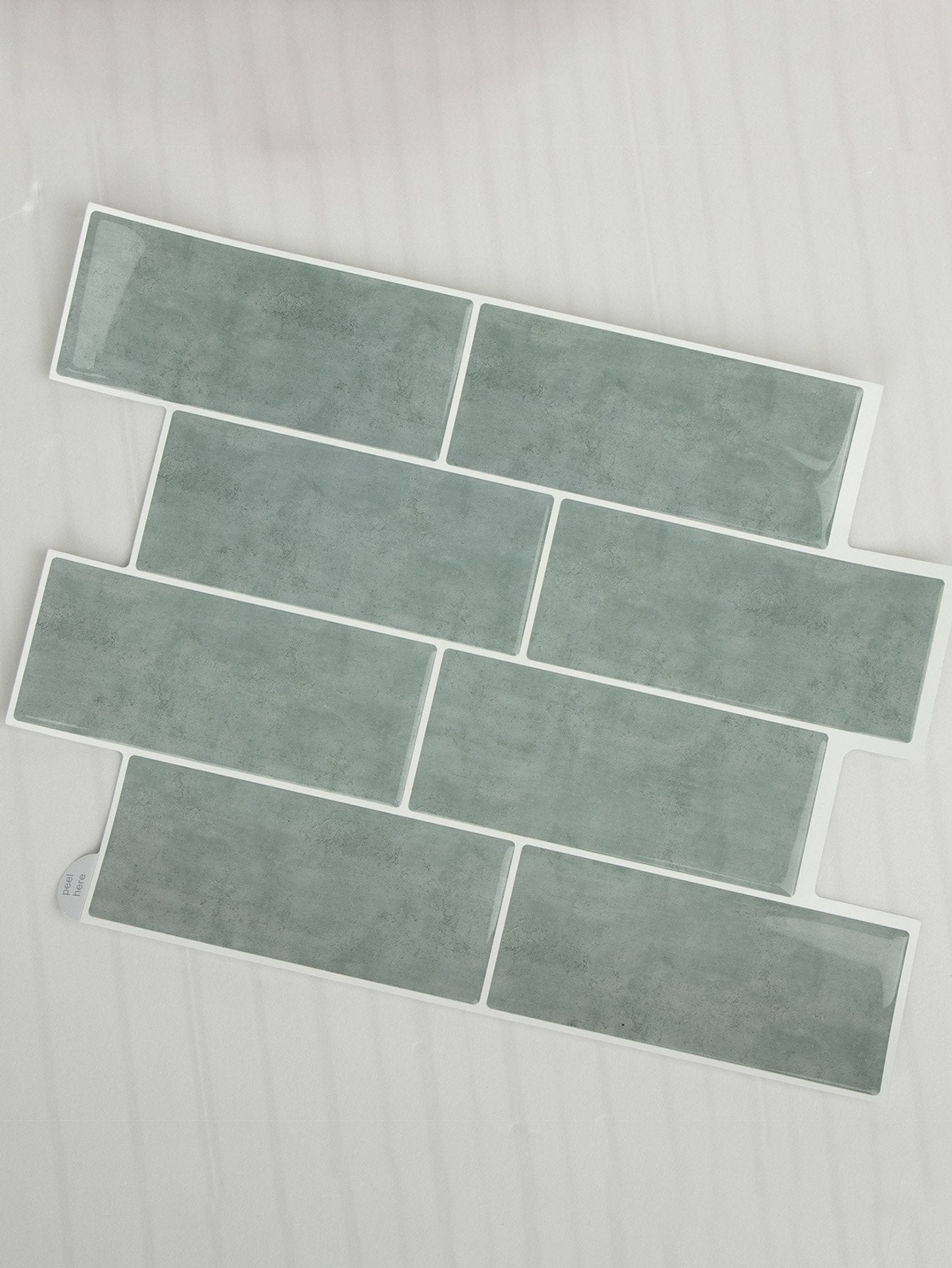 Subway Green Marble Vinyl Tiles T80764