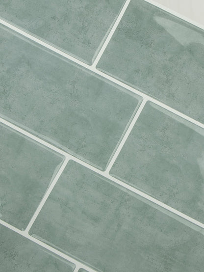 Subway Green Marble Vinyl Tiles T80764