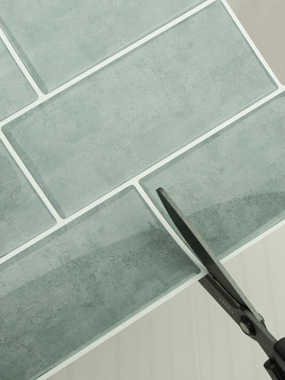 Subway Green Marble Vinyl Tiles T80764