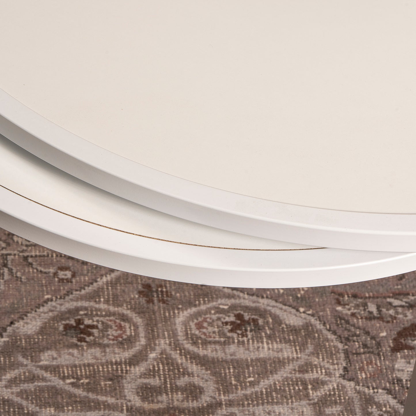 Nesting Table (2 Pieces) Tambur - White-TB2PCT04