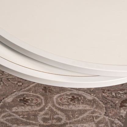 Nesting Table (2 Pieces) Tambur - White-TB2PCT04