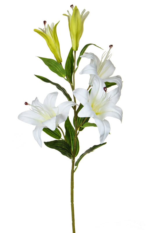 SF Lily Spray White XH 100cm- TL1300