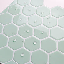 1.2 mm Peel and Stick  Hexagon GreenWall Tile Home Decor Bathroom Living Room TSQS69