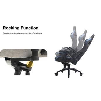 Illustration of a chair with a rocking function on a white background