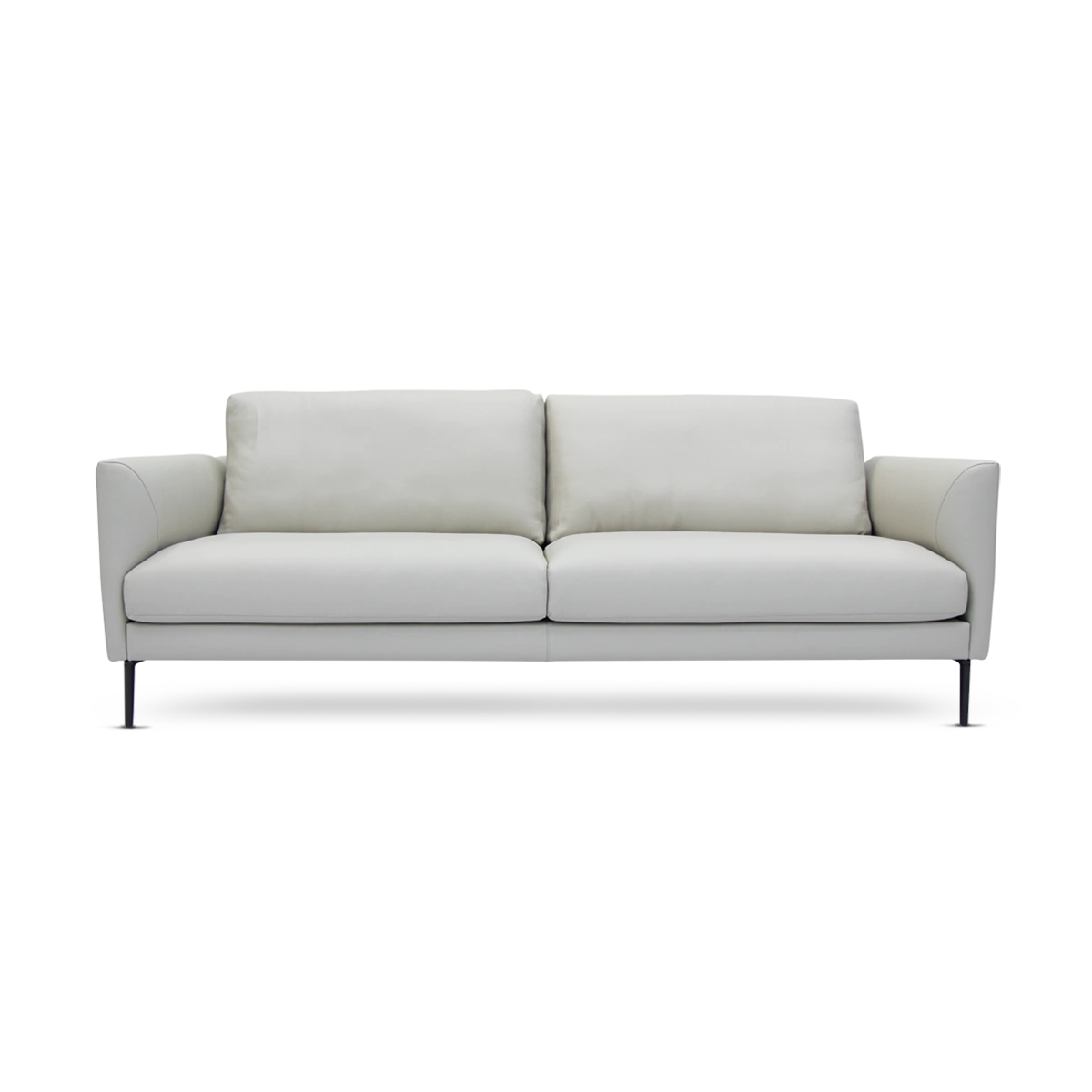 White sofa on a white background