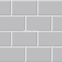 Grey Subway With White Grout Brick PET Tile VP111