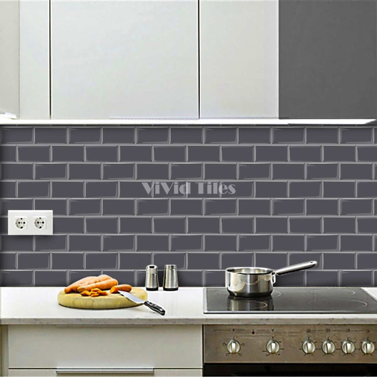 Thick 1.6mm 12.6*10.6 Inch Peel And Stick Pink With White Grout Brick Vinyl Wall Tile Home Decor VP220