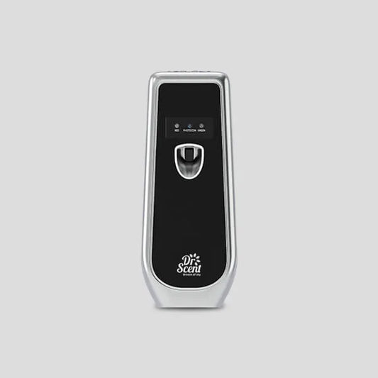 Dr. Scents air freshener dispenser on a light gray background