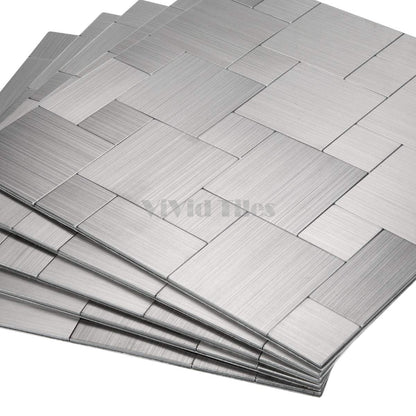 Square Stainless Mosaic Composite Tile WJ-01