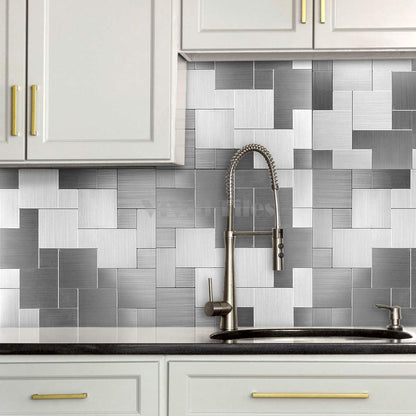 Square Stainless Mosaic Composite Tile WJ-01