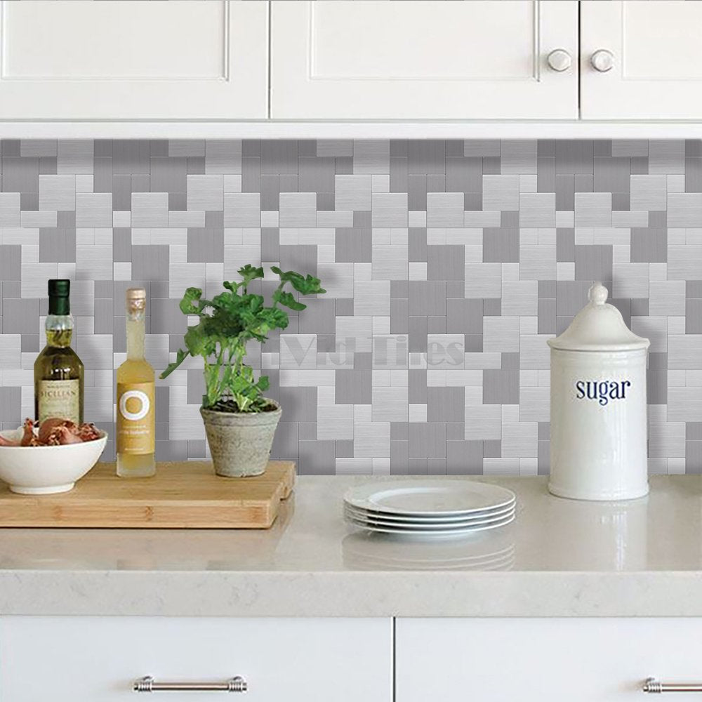 Square Stainless Mosaic Composite Tile WJ-01