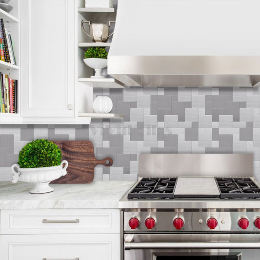 Square Stainless Mosaic Composite Tile WJ-01