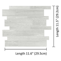 Oblong Grey Marble Composite Wall Tiles