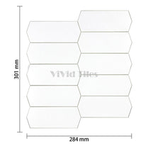 Elongated White PVC Composite Tile WJS-524