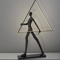 Lighting sculpture triangle light