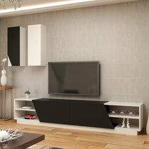 TV Unit Zebra - Black, White-ZBR108TS02